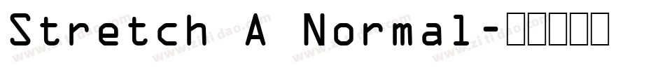 Stretch A Normal字体转换